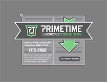 Tablet Screenshot of primetimelacrosse.com